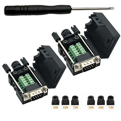 10pcs DB9 9pin Plastic Housing for RS232 RS485 Serial Solder Cup Connector D-SUB 10pcs DB9 9pin Plastic Housing for RS232 RS485 Serial Solder Cup Connector D-SUB